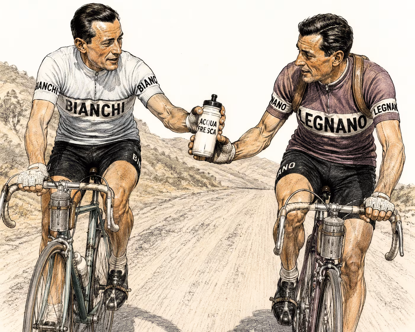 LA BORRACCIA DI COPPI E BARTALI: IL MISTERO PIÙ FAMOSO DEL CICLISMO (E NON È SUCCESSO IN PIEMONTE)